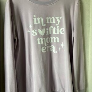 Lilac 'in my swiftie mom era' Graphic Sweatshirt